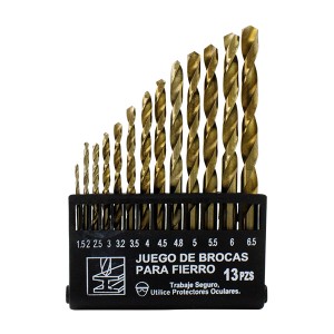 JGO. BROCAS FIERRO ASAKI 1.5-6.5MM 13PCS