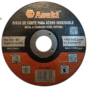 DISCO DE CORTE ACERO INOXIDABLE 4.5