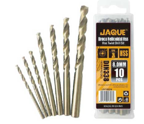 BROCA PARA METAL HSS 8.0MM X10PCS