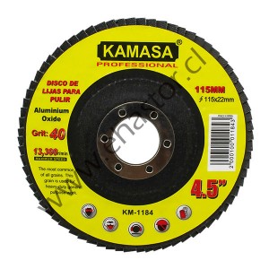 DISCO LIJA PPULIR P40 115MMX22.23MM KAMASA