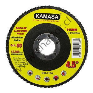 DISCO LIJA PPULIR P80 115MMX22.23MM KAMASA