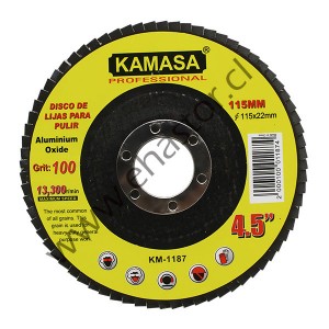 DISCO LIJA PPULIR P100 115MMX22.23MM KAMASA