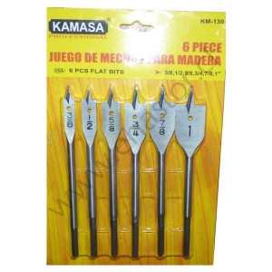 JUEGO DE BROCAS PALETA 6PCS KAMASA