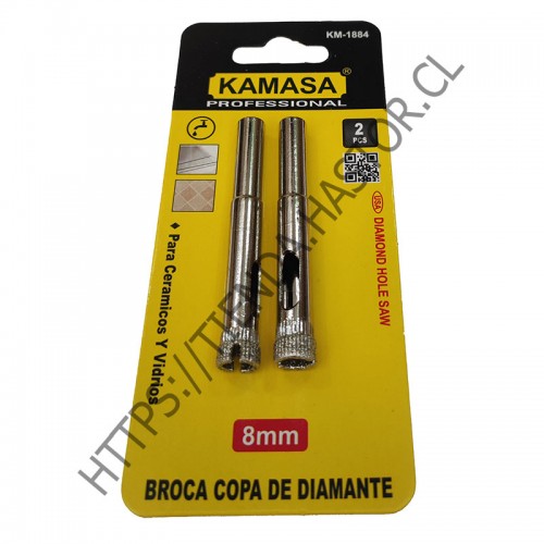 BROCA COPA DIAMANTADA P/CERAMICO Y VIDRIO 8MM