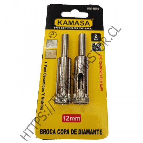 BROCA COPA DIAMANTADA P/CERAMICO Y VIDRIO 12M