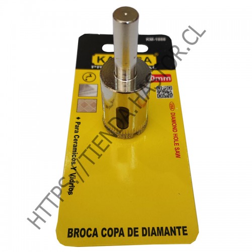 BROCA COPA DIAMANTADA P/CERAMICO Y VIDRIO 16M