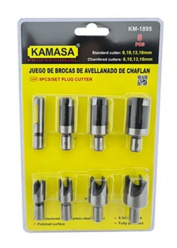 6,10,13,16MM X8PCS JUEGO DE BROCAS DE AVELLAN