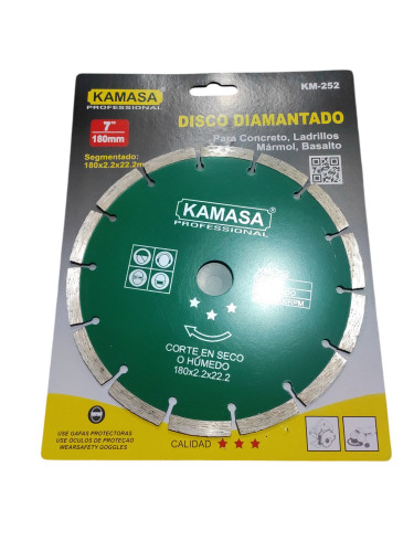 DISCO DIAMANTADO 180MM KAMASA KM-252
