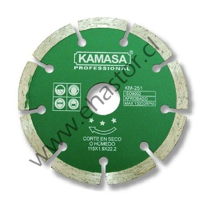 DISCO DIAMANTADO 230MM VERDE KAMASA