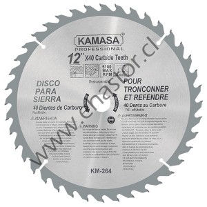 DISCO SIERRA 12X40T KAMASA