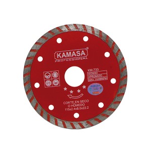 DISCO DIAMANTADO TURBO 115MM KAMASA