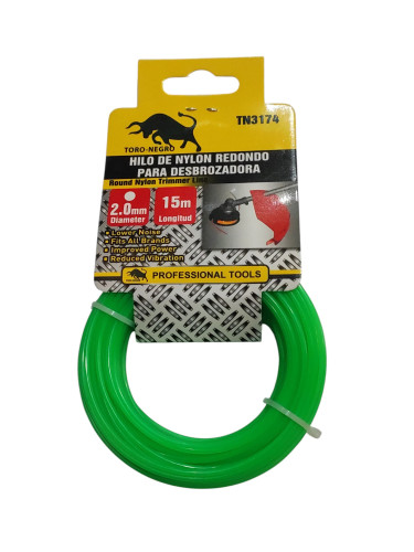 HILO NYLON CORTA PASTOS 2.0MMX15M