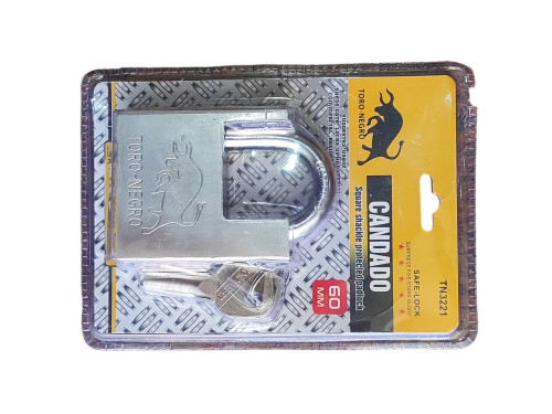 CANDADO CUADRADO 60MM TORO NEGRO